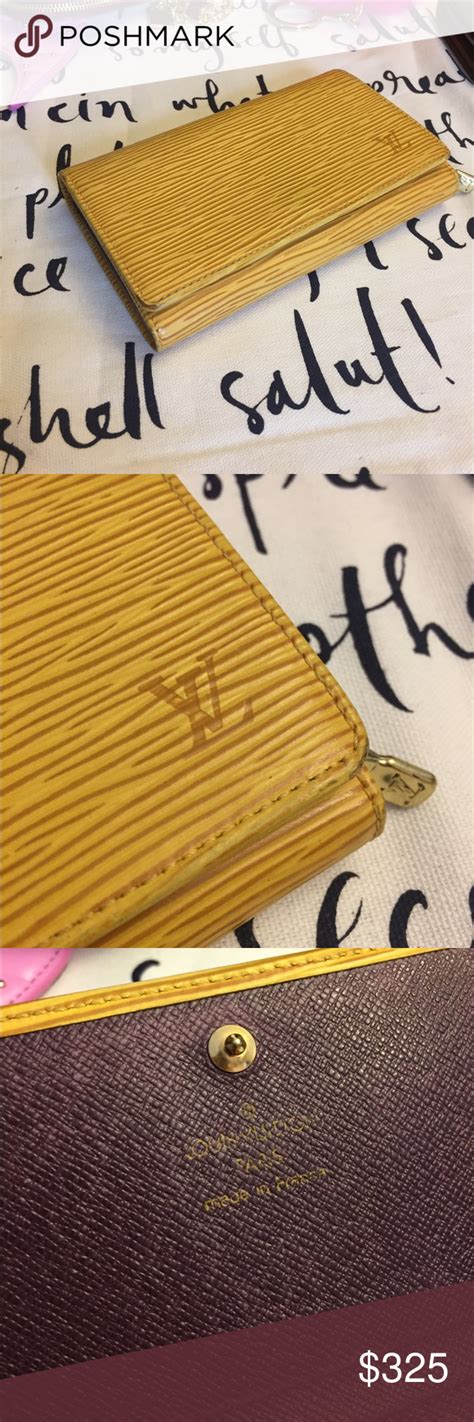 yellow epi louis vuitton wallet|Louis Vuitton epi elise wallet.